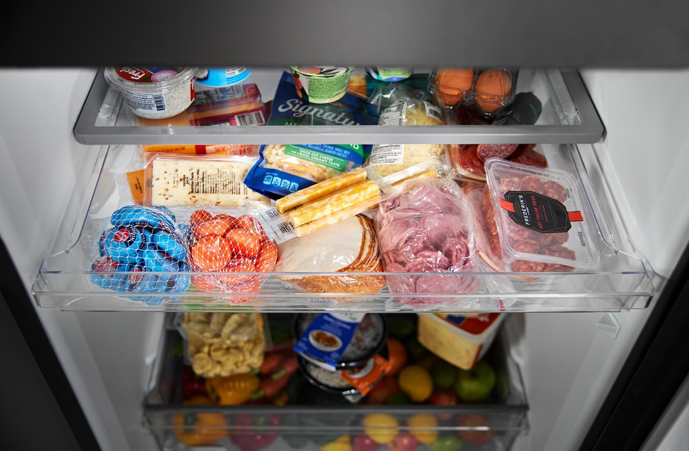 Maytag 33-Inch Wide Top-Freezer Refrigerator with Garage Mode-21 Cu. Ft. White