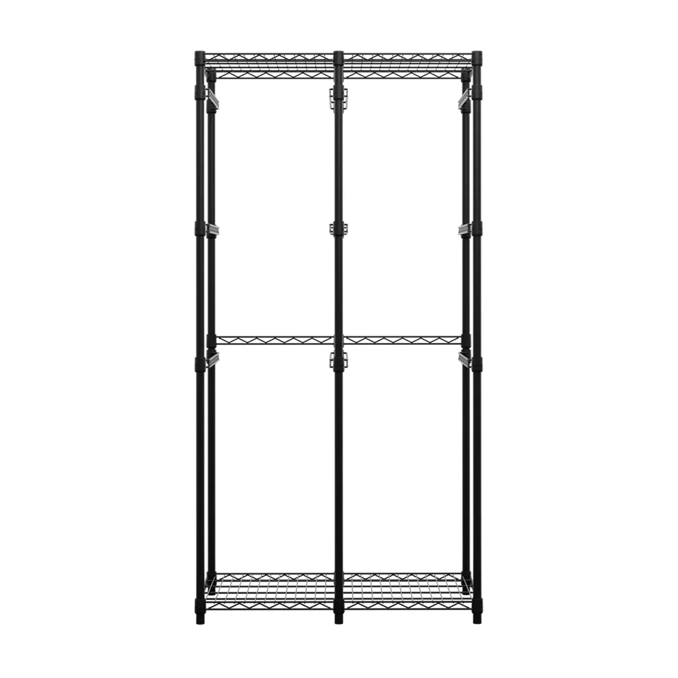 SafeRacks 12 Gallon Storage Bin Rack - Black