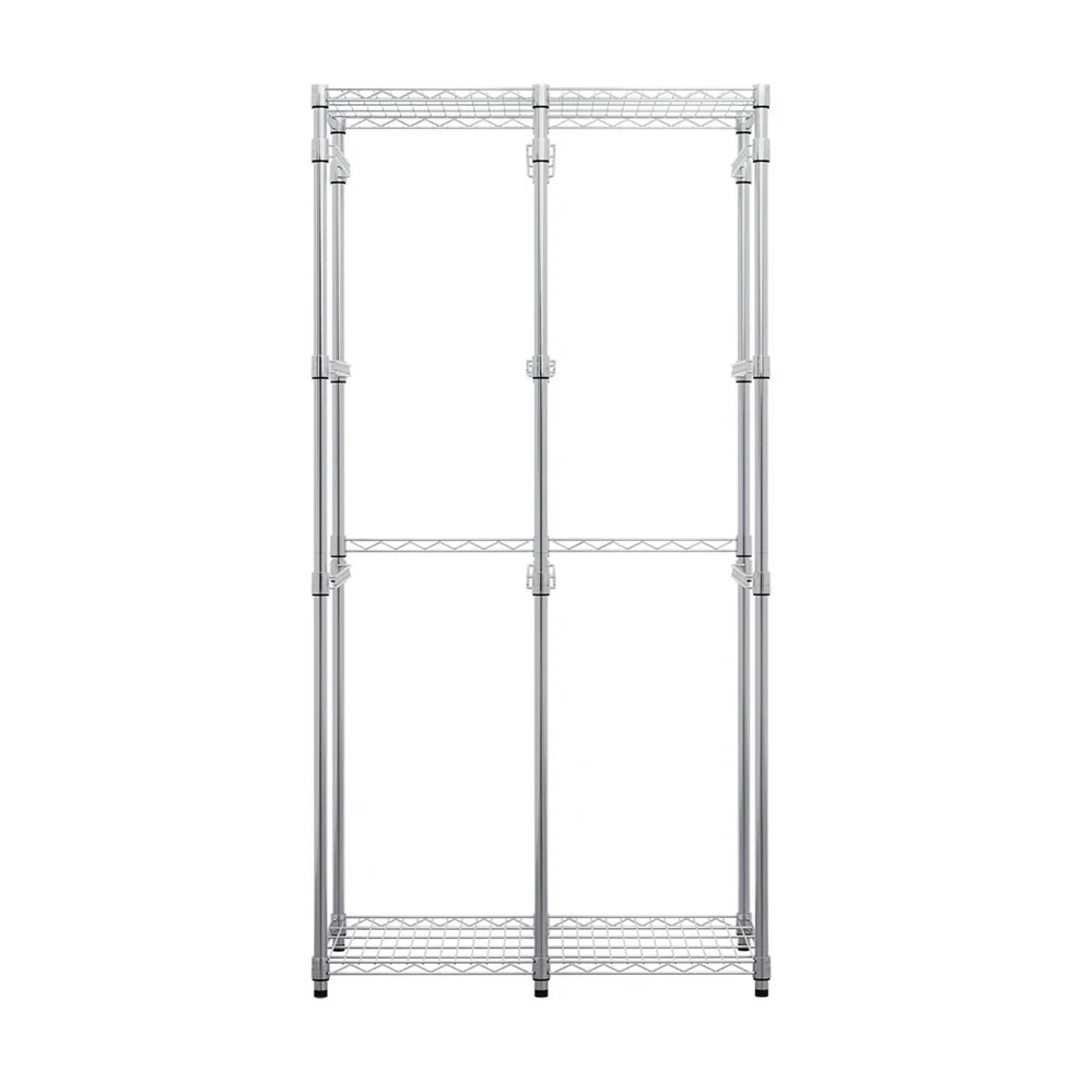 SafeRacks 12 Gallon Storage Bin Rack - Silver