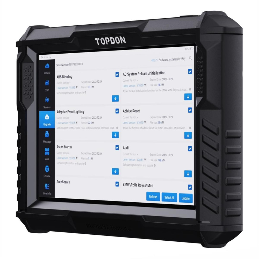 Topdon Phoenix Remote - 10.1" OE-Level Scan Tool