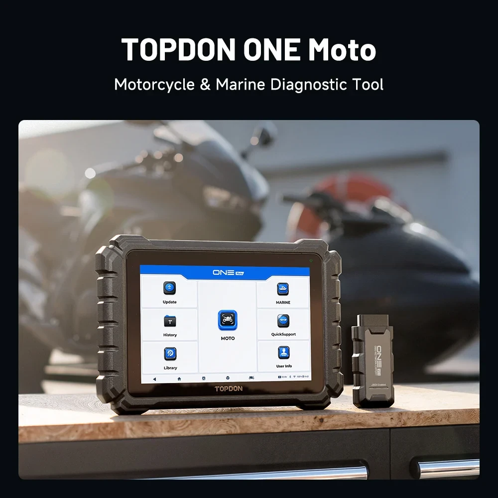 TOPDON ONE Moto Professional Motorcycle, ATV, UTV & Marine Diagnostic Tool