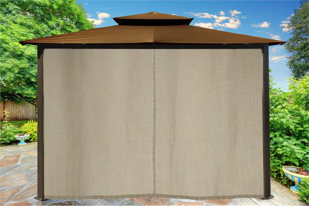 Paragon Outdoor Barcelona 10x12 Gazebo with Coca Top, Mosquito Netting, Privacy Curtains Paragon Outdoor Barcelona 10x12 Gazebo with Coca Top, Mosquito Netting, Privacy Curtains