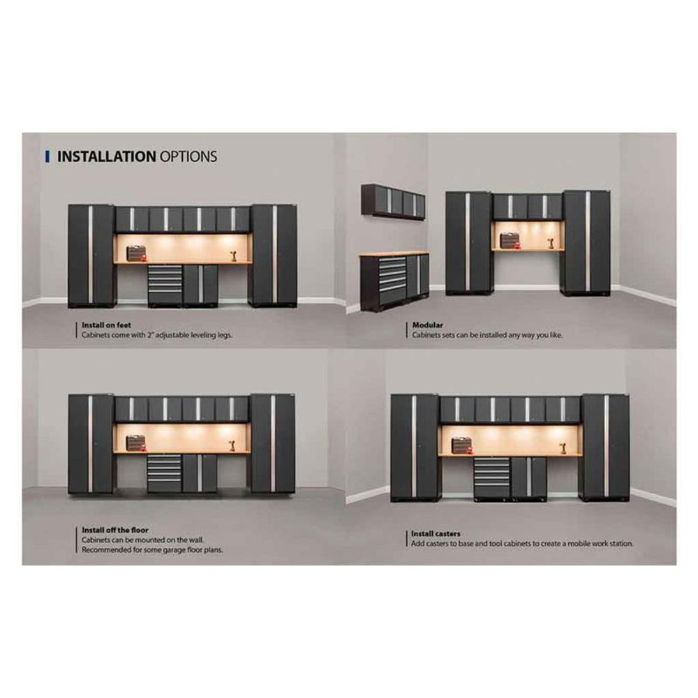 NewAge Pro Series 3.0 Grey 10 Piece Combo w/Bamboo Top & LED Lights