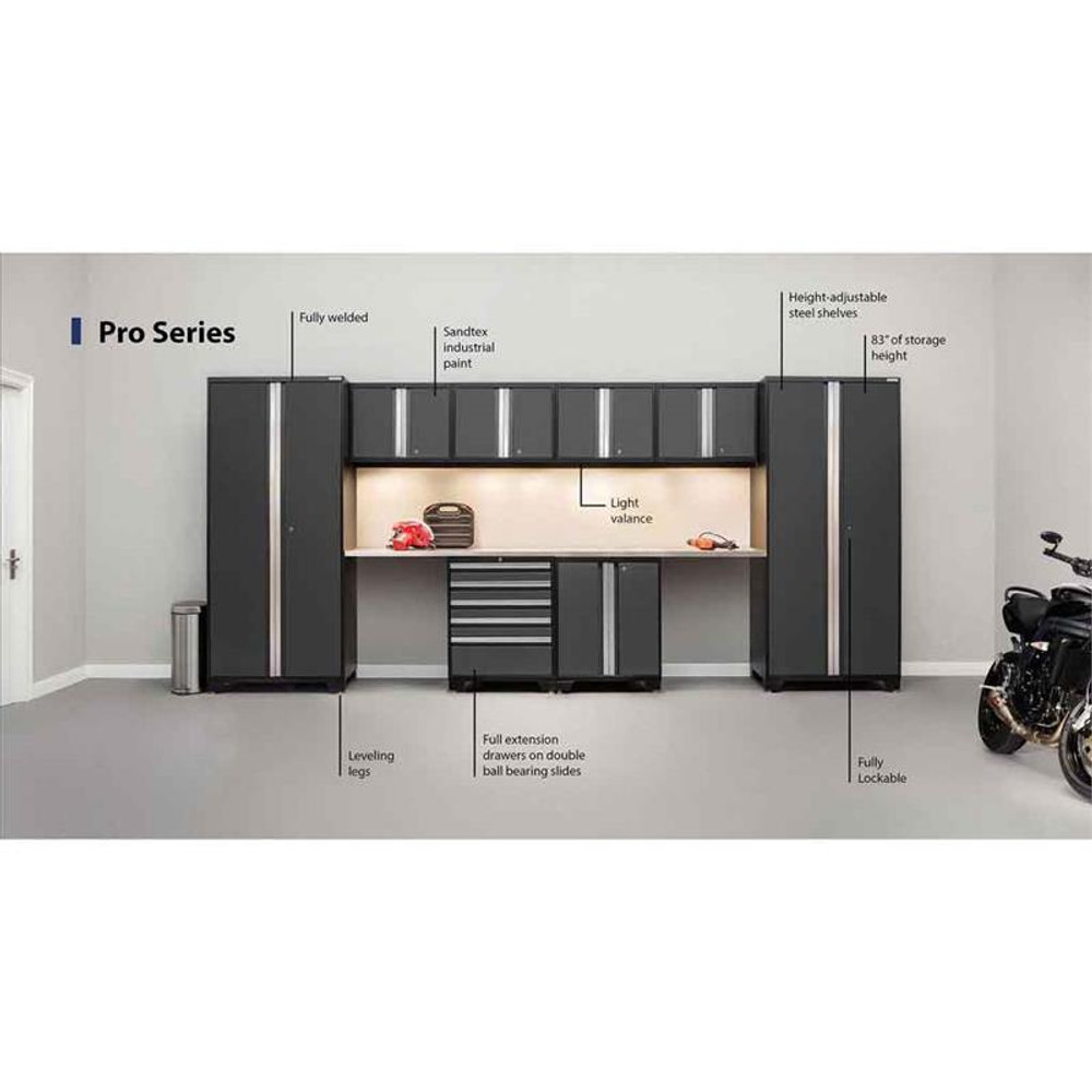 NewAge Pro Series 3.0 Grey 10 Piece Combo w/Stainless Steel Top & LED Lights