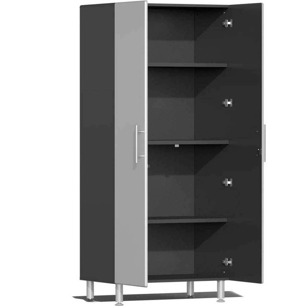 Garage Storage Cabinets, Matte, Metallic