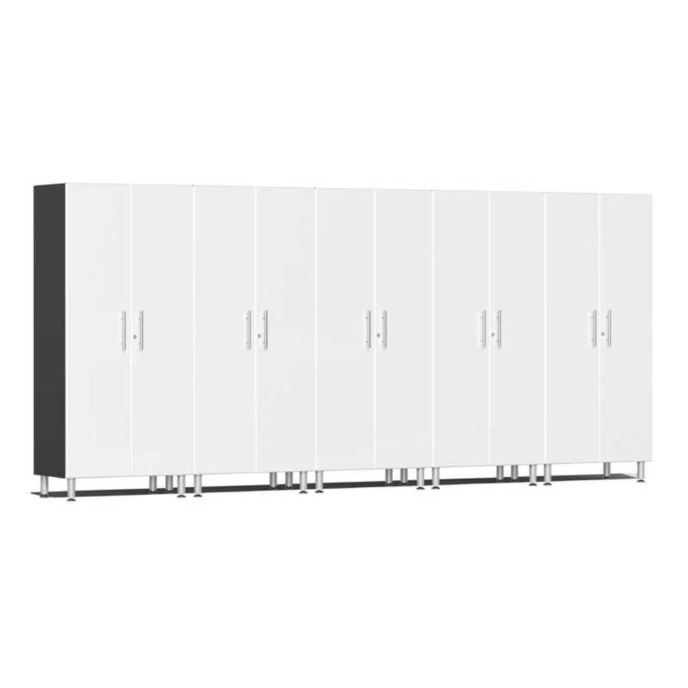 Ulti-MATE Garage 2.0 Series White Metallic 5-Pc Tall Cabinet Kit