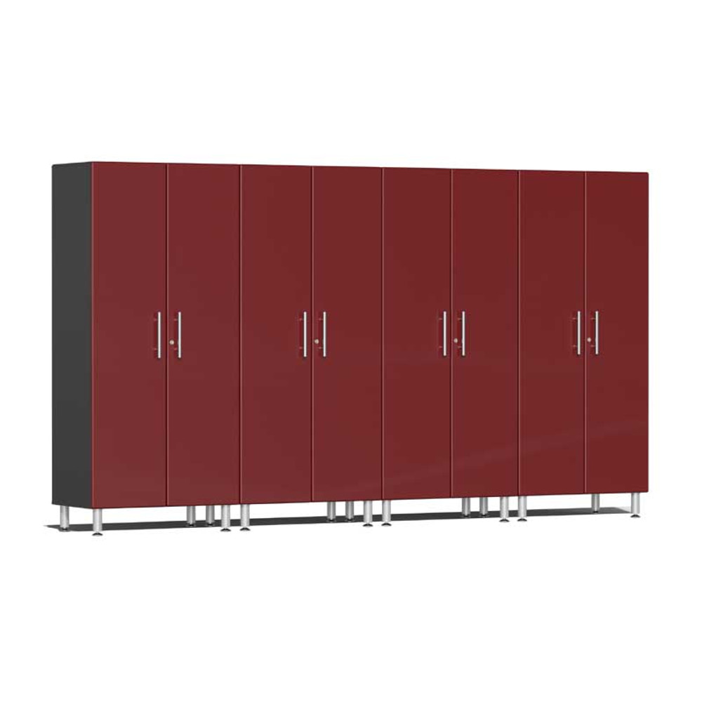 Ulti-MATE Garage 2.0 Series Red Metallic 4-Pc Tall Cabinet Kit