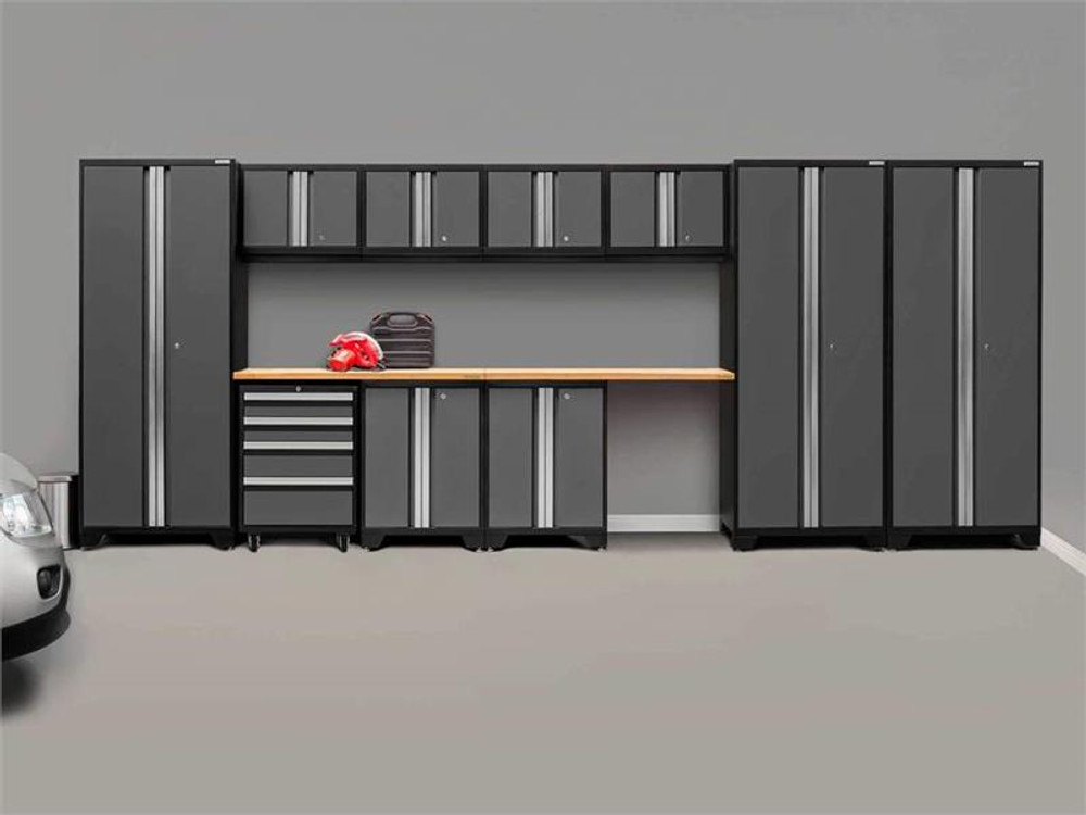 NewAge Bold 3.0 Grey 12 Piece Set with Bamboo Worktop