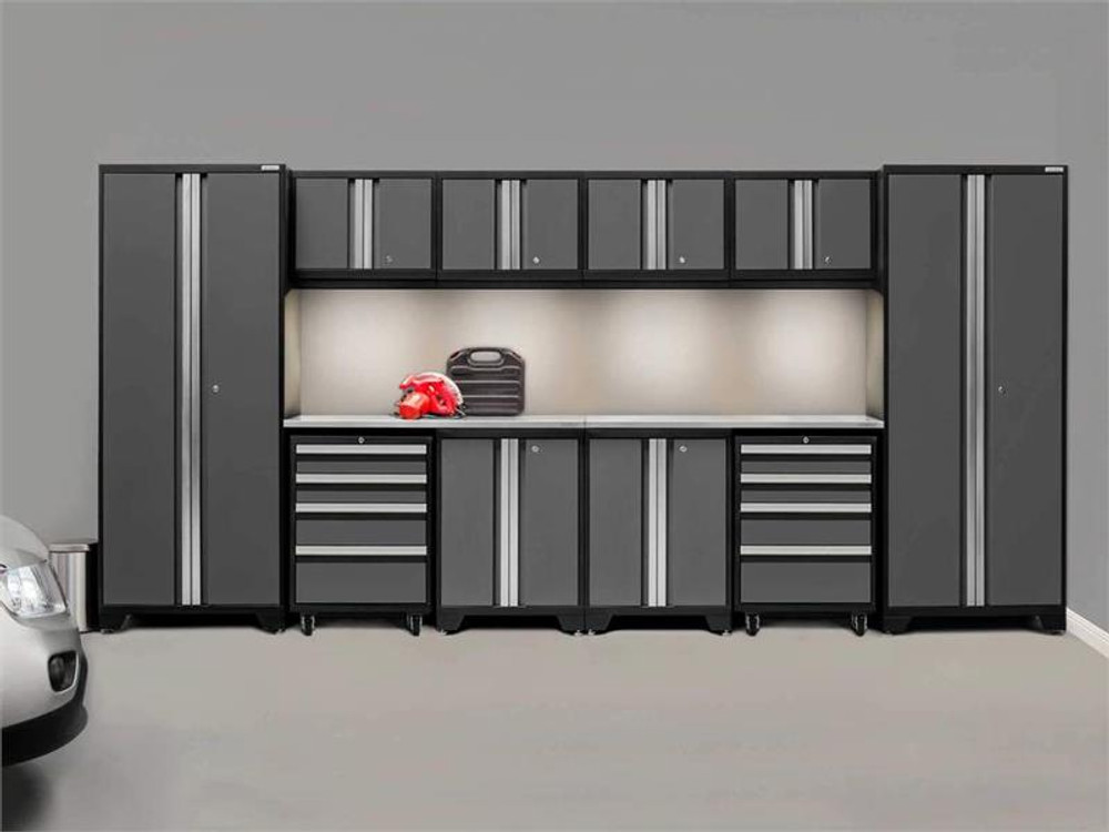 NewAge Bold 3.0 Grey 12 Piece Set w/Stainless Steel Worktop & LED Lights NewAge Bold 3.0 Grey 12 Piece Set w/Stainless Steel Worktop & LED Lights