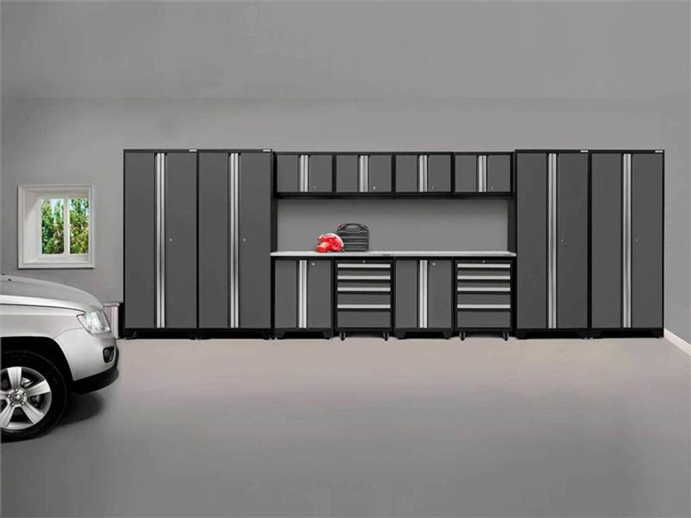 NewAge Bold 3.0 Grey 14 Piece Set with Stainless Steel Worktop NewAge Bold 3.0 Grey 14 Piece Set with Stainless Steel Worktop