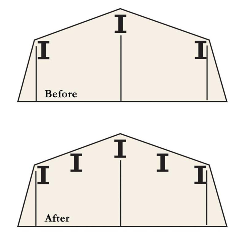Arrow Roof Strengthening Kit for 6 x 5 ft., 8 x 6 ft. Sheds (Except Swing Doors)