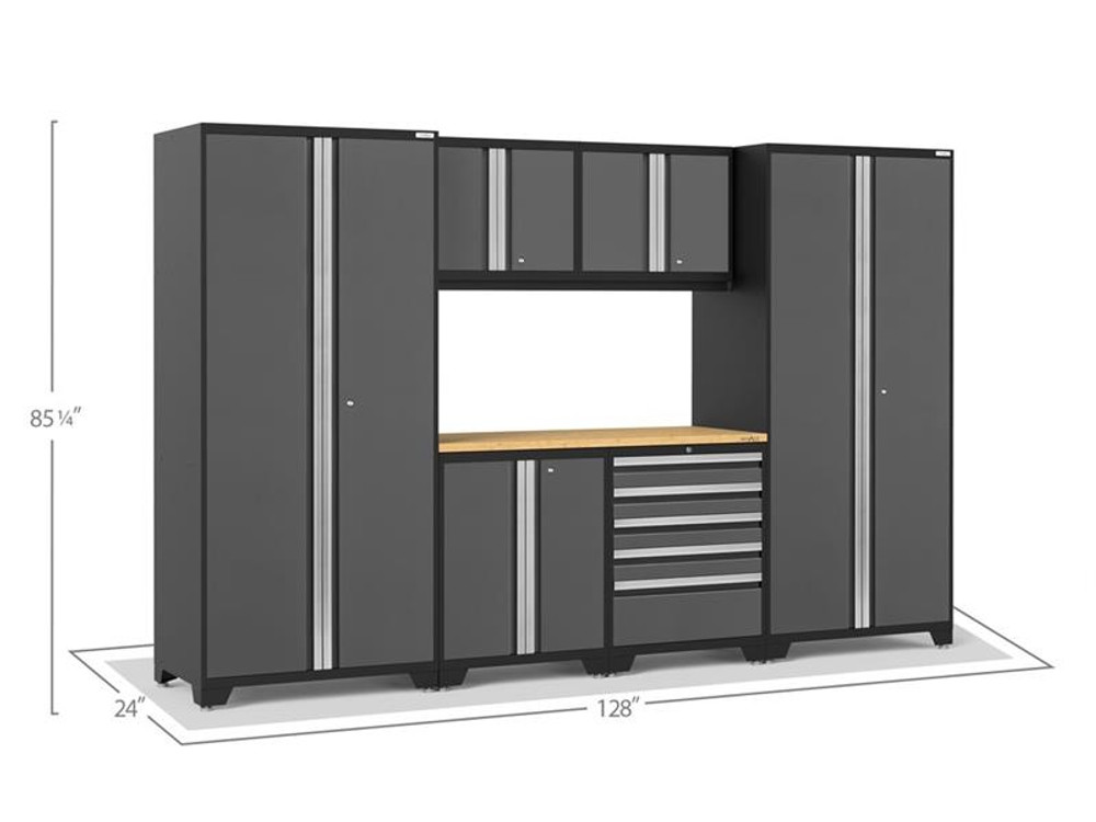 NewAge Pro Series 3.0 Grey 7 Piece Set w/Bamboo Top