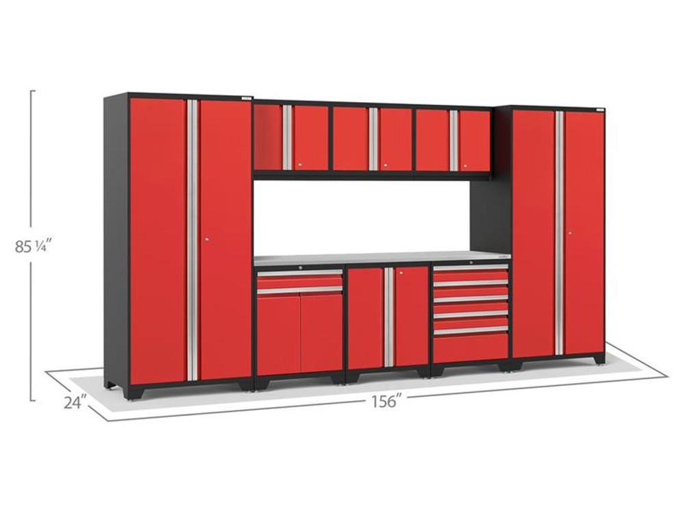 NewAge Pro Series 3.0 Red 9 Piece Set w/Stainless Steel Top