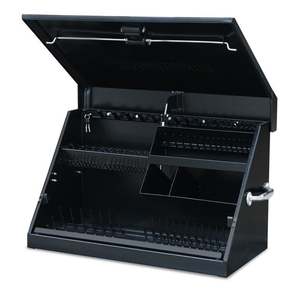 Montezuma 30" x 15" Portable Steel Toolbox - Black Montezuma 30" x 15" Portable Steel Toolbox - Black