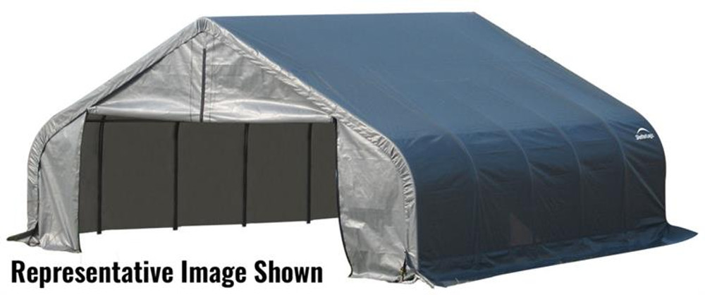 ShelterLogic ShelterCoat 18 x 28 x 9 ft. Garage Peak Gray Cover