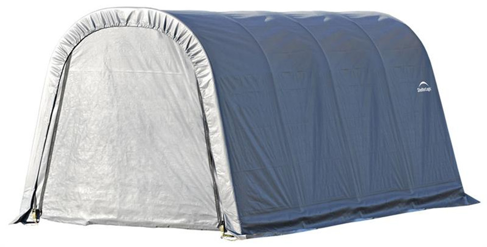 ShelterLogic ShelterCoat 10 x 16 x 8 ft. Wind/Snow Rated Garage Round Gray