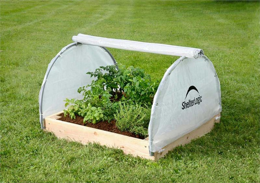 ShelterLogic GrowIT Backyard Raised Bed Round x ft. Greenhouse