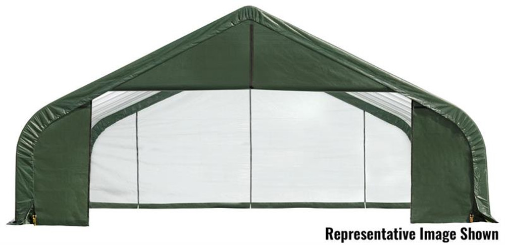 ShelterLogic ShelterCoat 28 x 24 x 16 ft. Garage Peak Green Cover