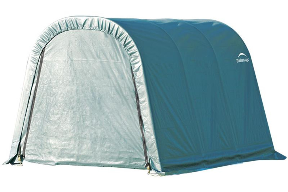 ShelterLogic ShelterCoat 8 x 12 x 8 ft. Wind/Snow Rated Garage Round Green Cover