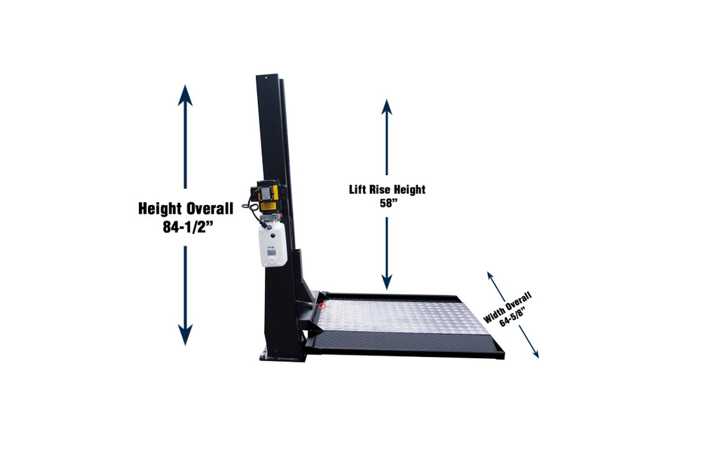 Tuxedo SC-2K 2,000 lb Single Column Lawn Mower/ATV Lift Tuxedo SC-2K 2,000 lb Single Column Lawn Mower/ATV Lift