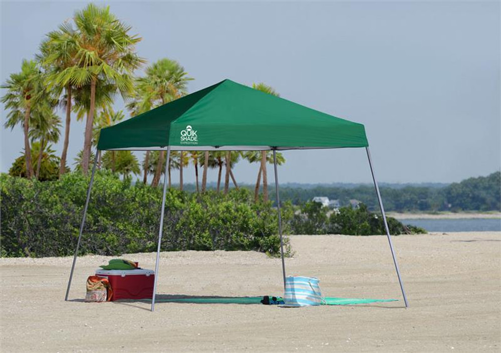 Quik Shade Expedition EX64 10 x 10 ft. Slant Leg Canopy - Green