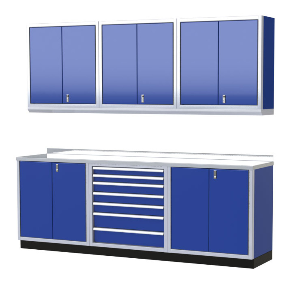 Moduline Pro Ii Series 7 Piece Garage Cabinet Set Pgc009 02x