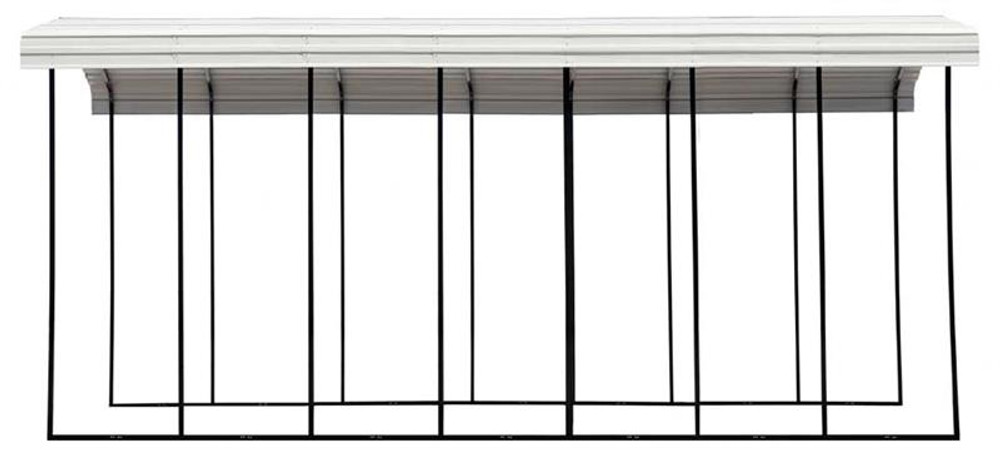 Arrow RV Carport, 14 x 33 x 14 - Eggshell