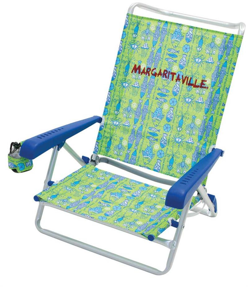 Margaritaville 5 Position Beach Chair Green Fish Margaritaville 5 Position Beach Chair Green Fish
