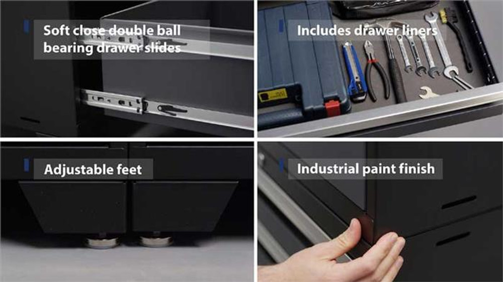 NewAge Pro Series 3.0 Grey 5-Drawer Tool Cabinet