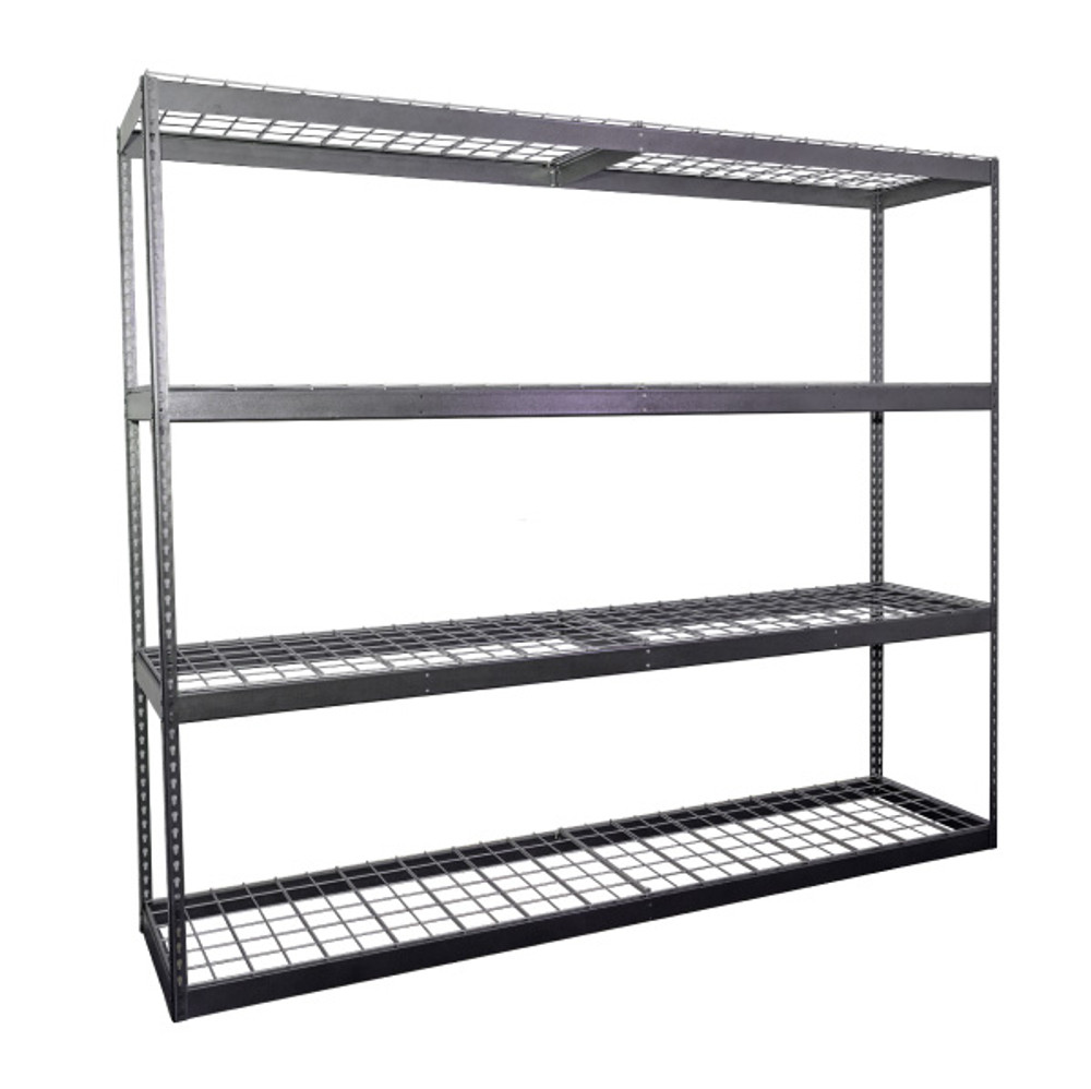 SafeRacks 24"D x 92"W  x 84"H Garage Shelving - Hammertone