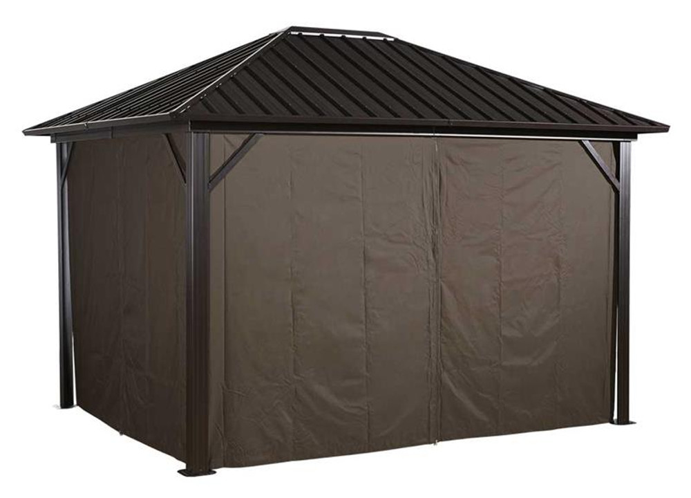 Sojag Curtains for Genova 10 x 12 ft Brown - Gazebo Not Included