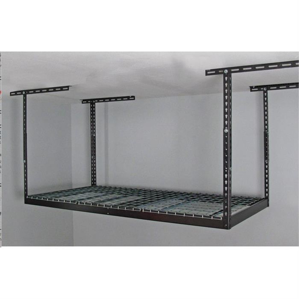 MonsterRax 3' x 6' Overhead Storage Rack 24" - 45" Drop - Hammertone MonsterRax 3' x 6' Overhead Storage Rack 24" - 45" Drop - Hammertone