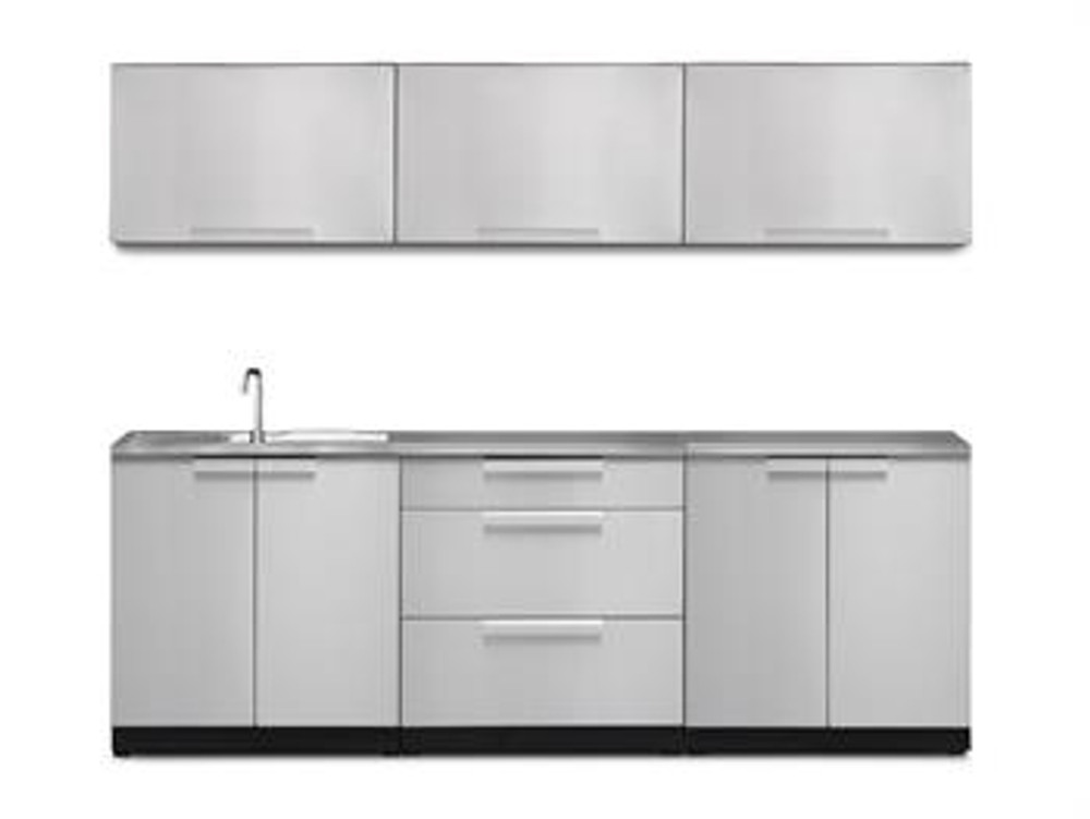 Newage Stainless Steel 7 Piece Outdoor Kitchen Set With Countertops Amp