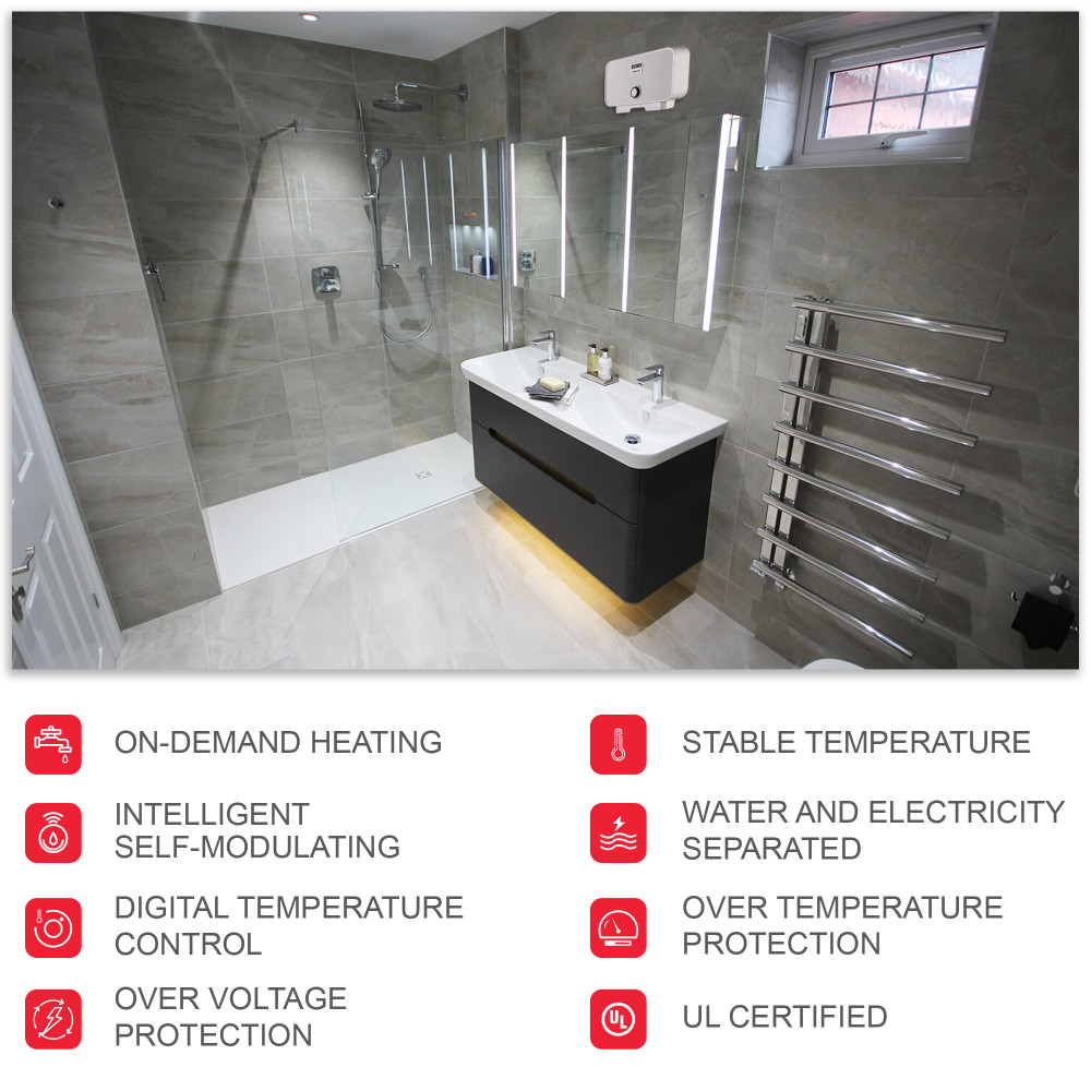 Atmor 7000Watts/240V 1.6 GPM Electric Tankless Water Heater Atmor 7000Watts/240V 1.6 GPM Electric Tankless Water Heater