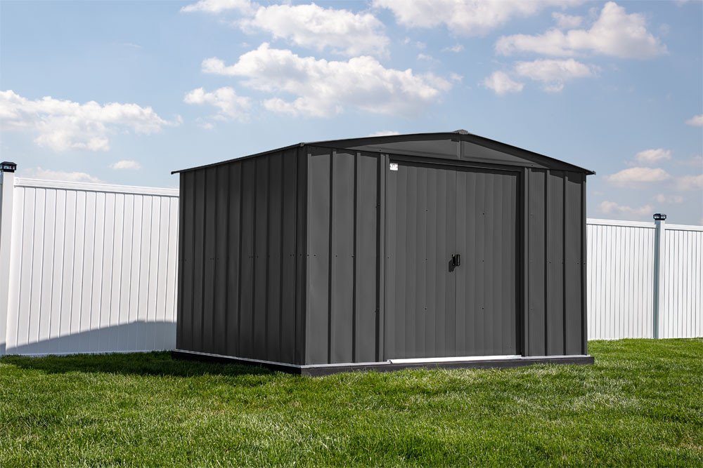 Arrow Classic Steel Storage Shed 10x8 - Charcoal