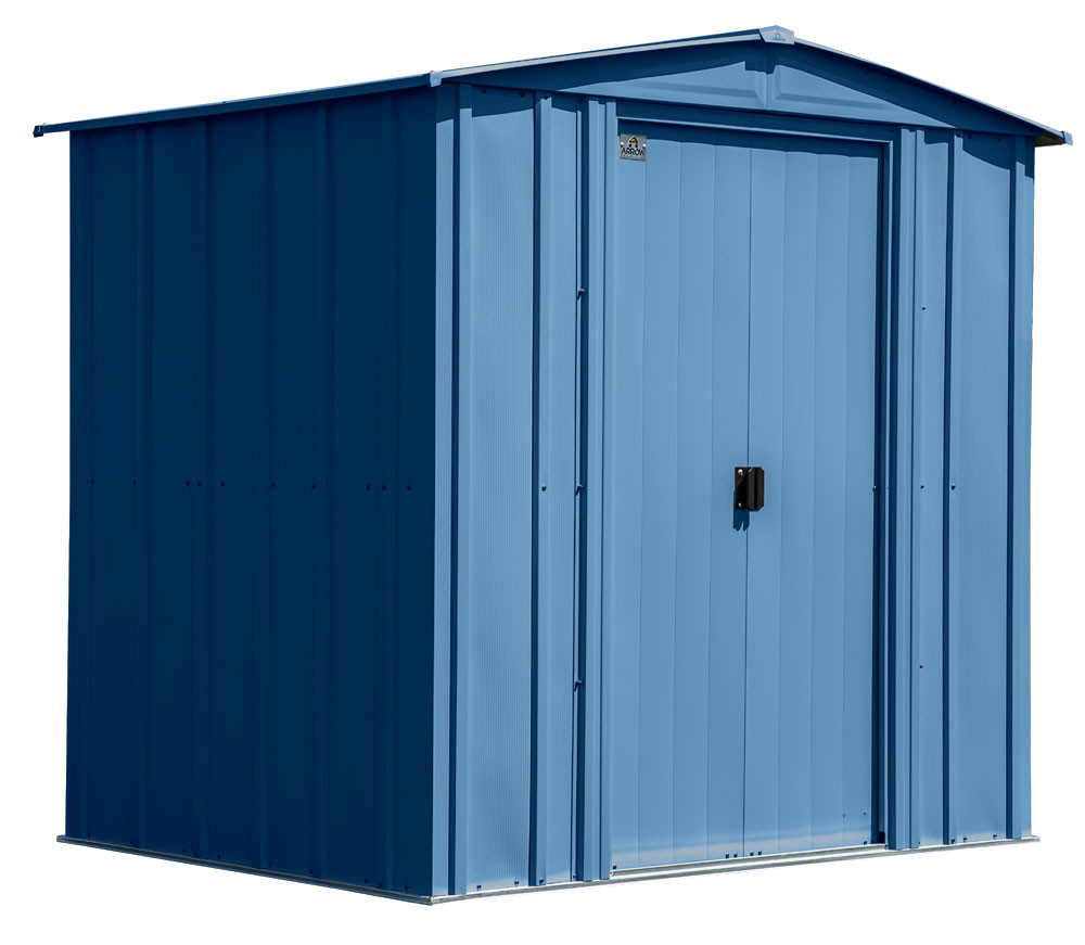 Arrow Classic Steel Storage Shed 6x5 - Blue Grey