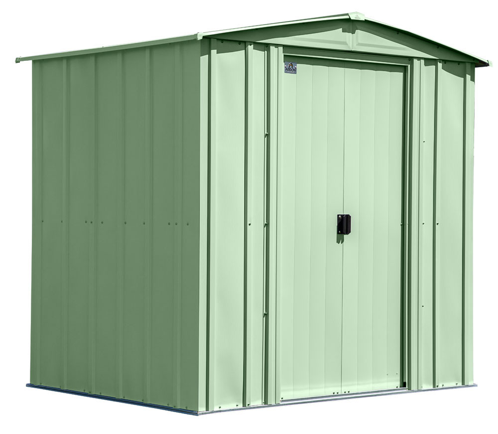 Arrow Classic Steel Storage Shed 6x5 - Sage Green