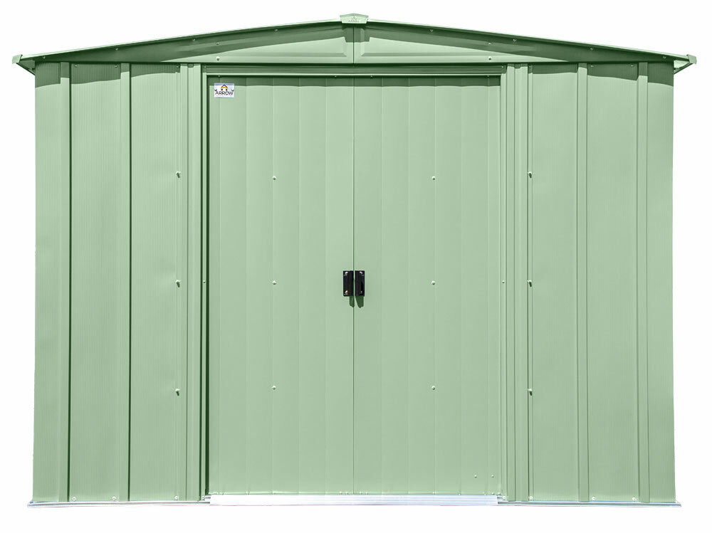 Arrow Classic Steel Storage Shed 8x8 - Sage Green