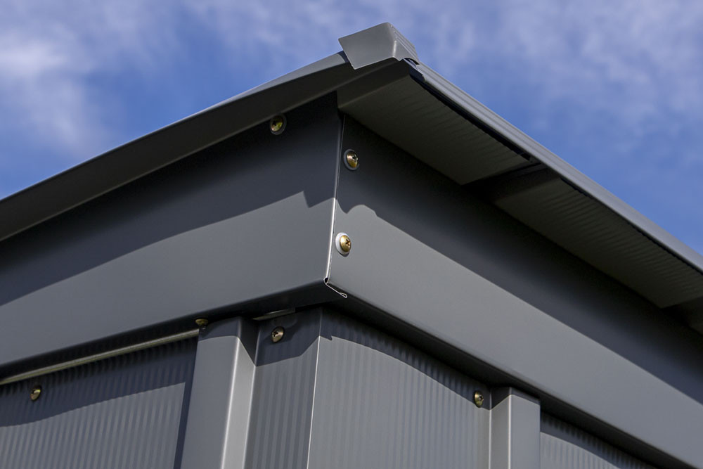 Arrow Classic Steel Storage Shed 10x4 - Charcoal