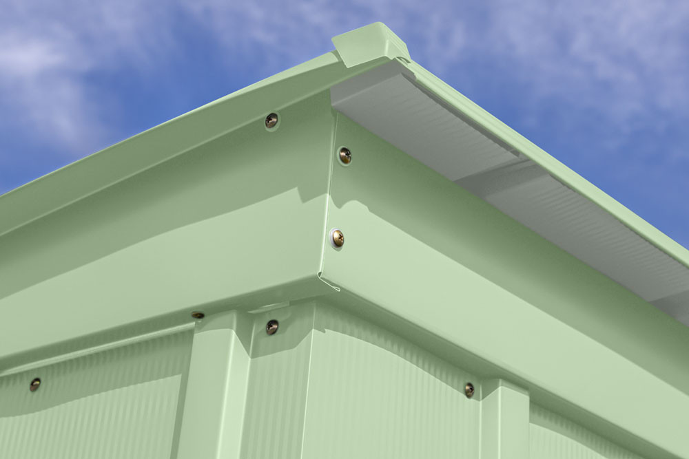 Arrow Classic Steel Storage Shed 6x4 - Sage Green