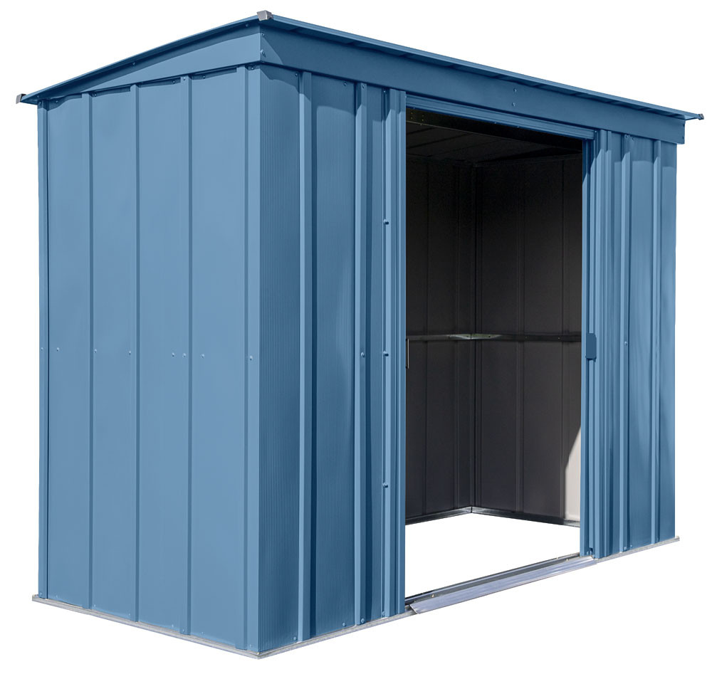 Arrow Classic Steel Storage Shed 8x4 - Blue Grey