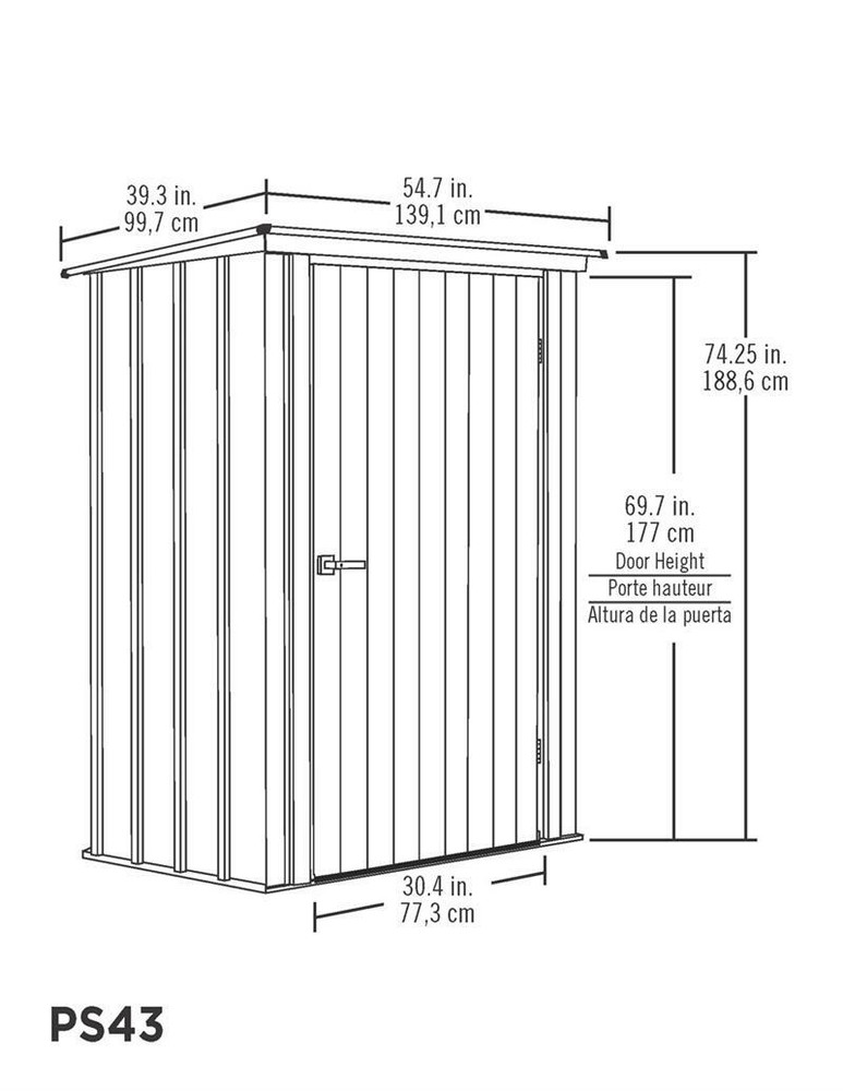 Spacemaker Patio Storage Shed 4x3 Teal and Anthracite