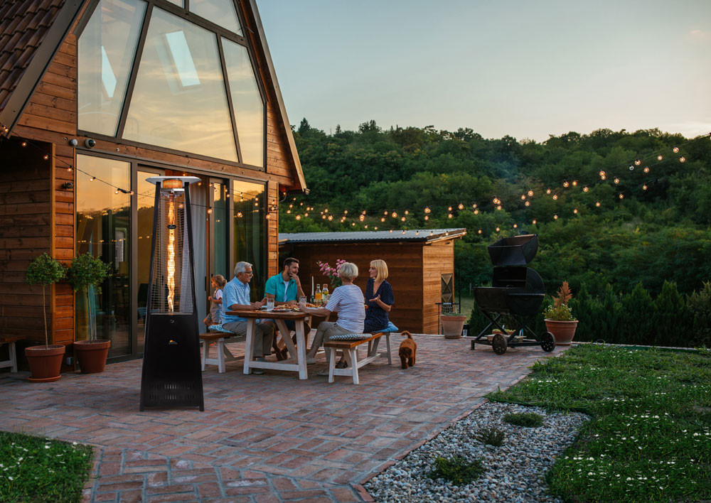 Paragon Outdoor Vesta Flame Tower Heater, 92.5”, 42,000 BTU - Hammered Black Paragon Outdoor Vesta Flame Tower Heater, 92.5”, 42,000 BTU - Hammered Black