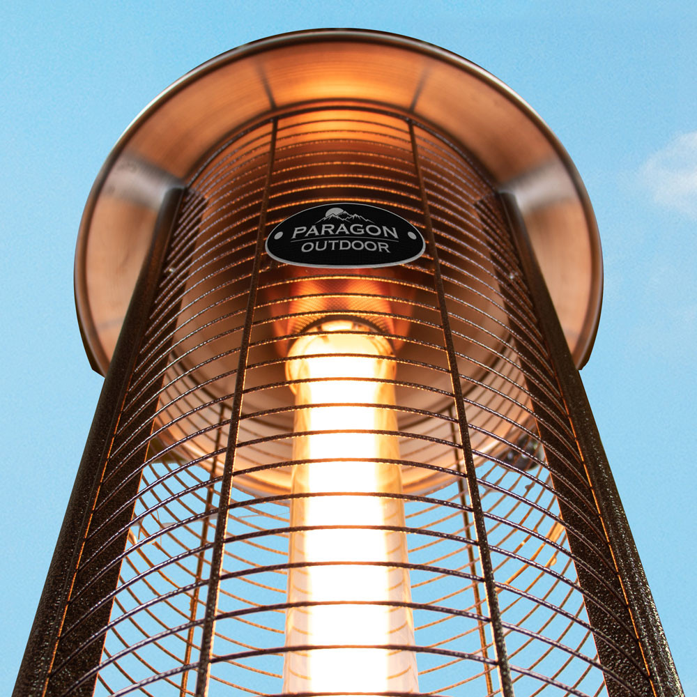 Paragon Outdoor Vulcan Round Flame Tower Heater, 82.5”, 32,000 BTU - Hammered Bronze Paragon Outdoor Vulcan Round Flame Tower Heater, 82.5”, 32,000 BTU - Hammered Bronze