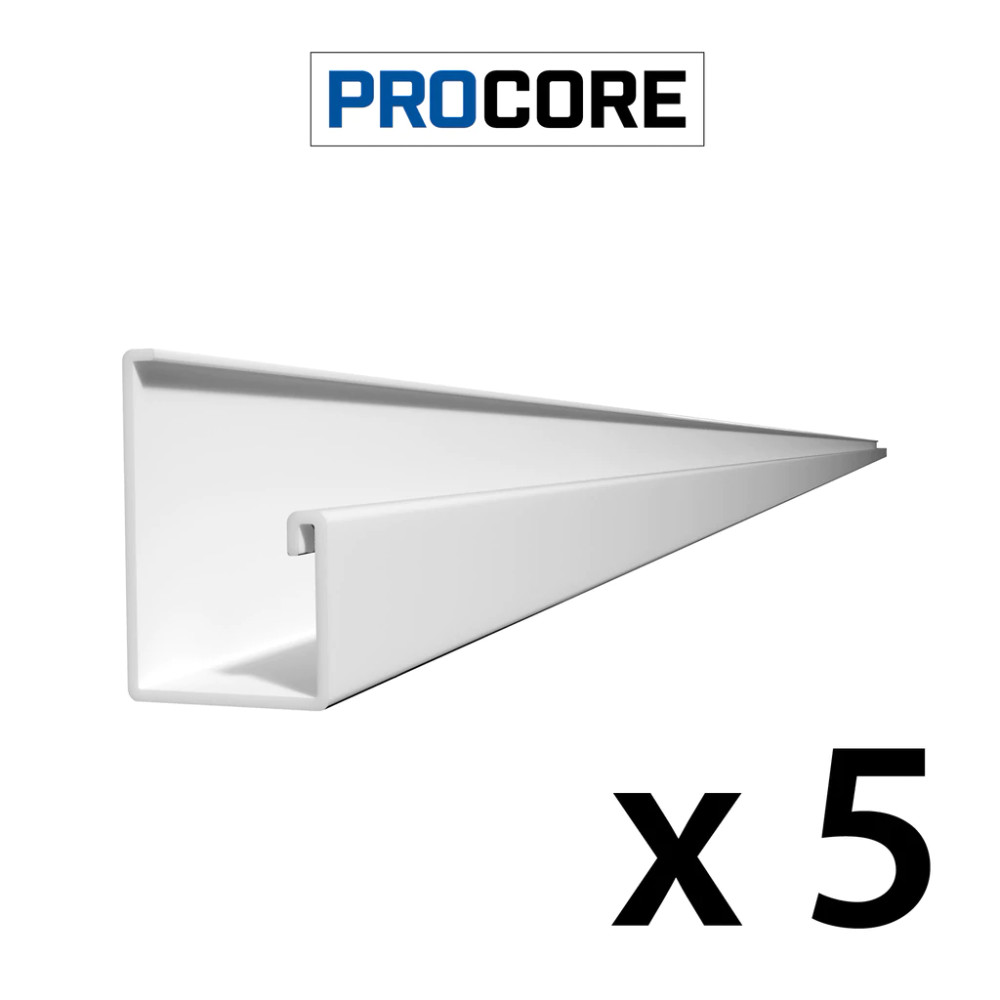 Proslat 8 ft. PROCORE PVC Starter Trim Pack (5-Pack)