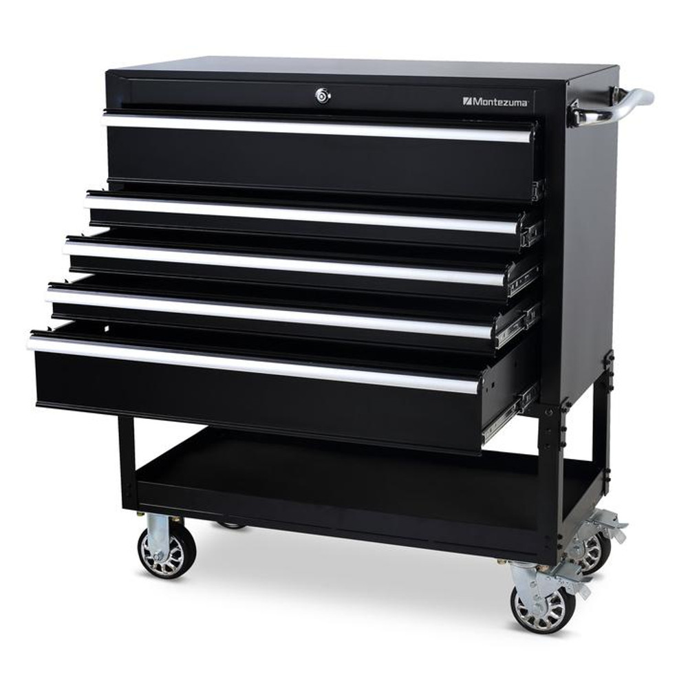 Montezuma 36" 5-Drawer Utility Cart