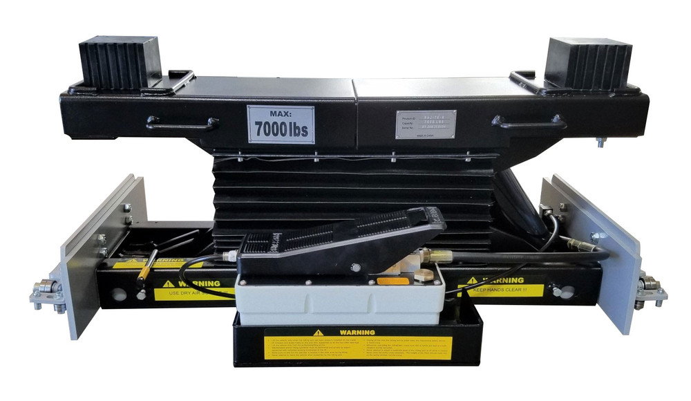 iDeal RAJ-7K-H Rolling Air Jack 7,000 lb. Capacity - On The Rail - Air Bag - High Mount