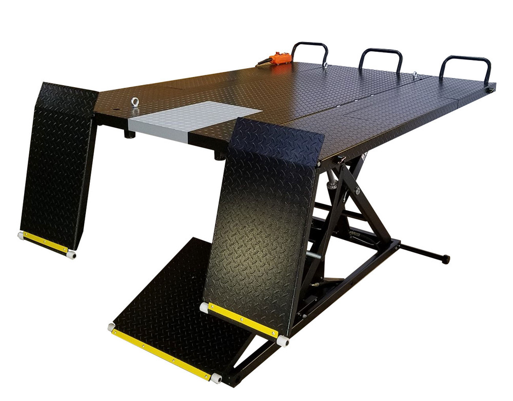 iDEAL U-2200IEH-XR-BLK Elec-Hydra UTV Lift w/Integrated Motor & Retractable Ramp - Black Edition iDEAL U-2200IEH-XR-BLK Elec-Hydra UTV Lift w/Integrated Motor & Retractable Ramp - Black Edition