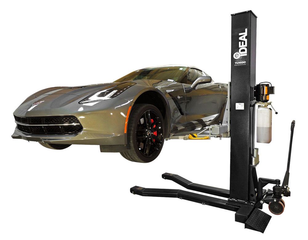 iDEAL MSC-6KLP 6,000 lb. Low Profile Mobile Single Post Lift