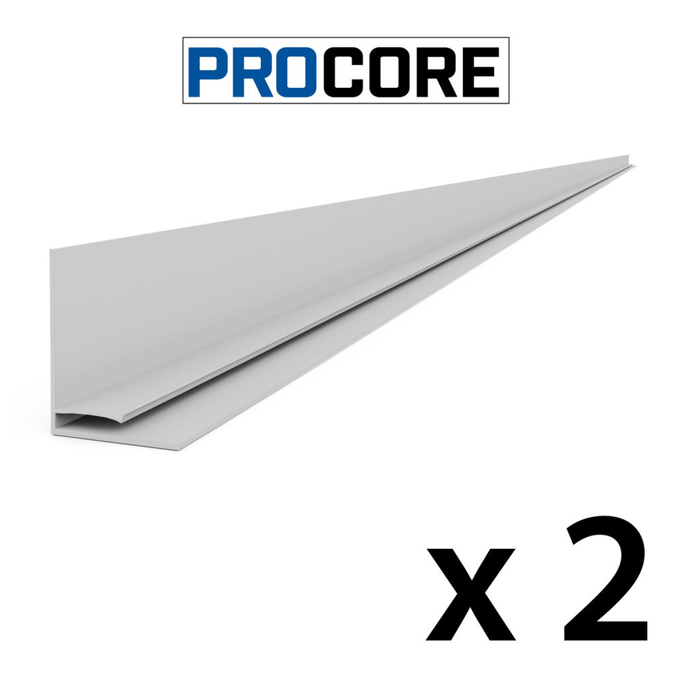 Proslat 8 ft. PROCORE PVC Top Trim Pack – Gray (2-Pack)